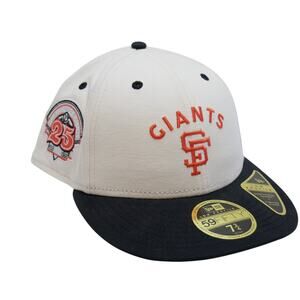 New Era MLB SF San Francisco Giants 59FIFTY Fitted 7 3/4 Cap 25th Anniv. Patch